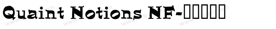 Quaint Notions NF字体转换